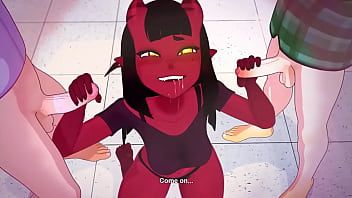 Play Demon girl has sex with club students