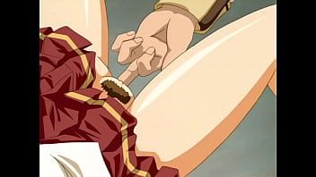 Play Huge titty hentai babe gangbanged part 4