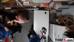 Play Caught Red-Handed: Teen Thief Gets Punished with a Hardcore Office Fuck