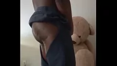Play Jogging Mishap turns into Cummy Ripped Pants Lingerie