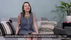 Play Passionate virgin girl masturbates tight pussy until she cums