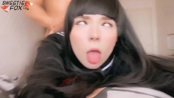 Play Japanese Student Deep Sucking Dick and had Cowgirl Sex