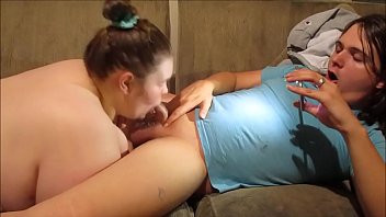 Play Behind the sence of making a close up POV blowjob with cum showing and cum swallowing