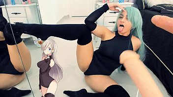 Play Hot Elizabeth liones - Double Blowjob Cosplay Girl and Ahegao face - Cosplay Girl Chupando Gostoso 2 Dildos - Creampie